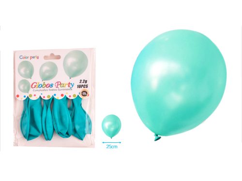 BALLON TURQUOISE 30CM 10ST