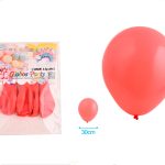 BALLON PASTEL ROOD 30CM 8ST