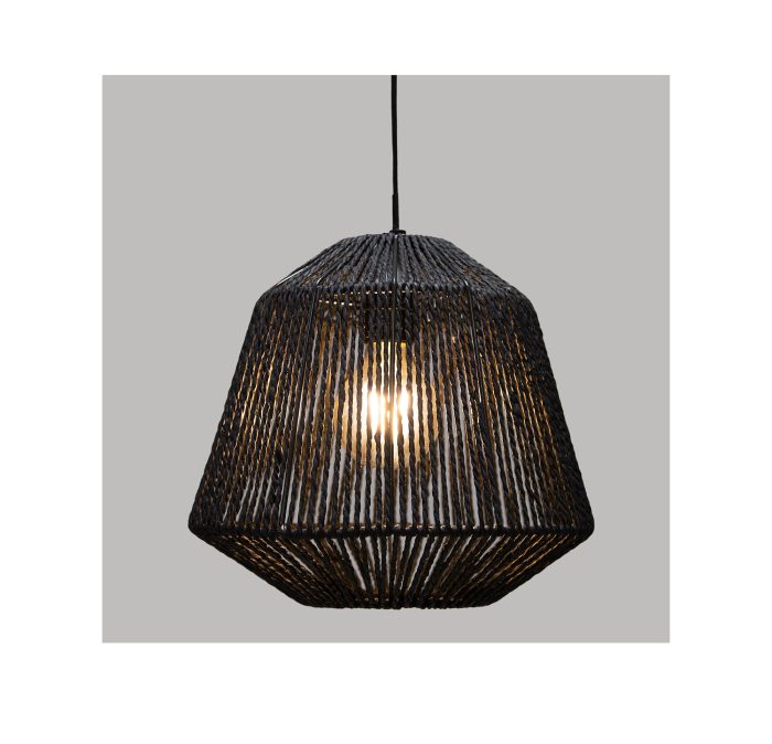 Hanglamp draad ZWART Ø29CM