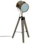 Metalen staande lamp 3-poten "Ebor" brons H68cm EBOR BRZ TRIP LMP H68