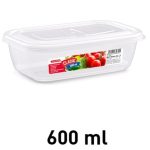 Vershouddoos met deksel classic 600ml OPBERGTROMMEL CLASSIC 600 ML TRANSPARANT