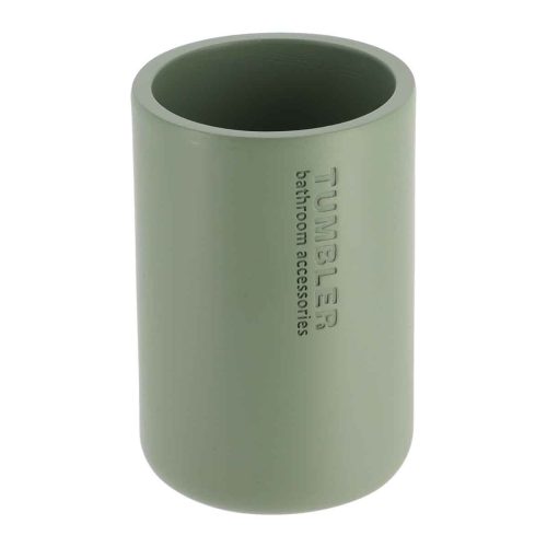 Badkamerbeker polyresin kakigroen 330ml POLYRESIN TUMBLER - KAKI