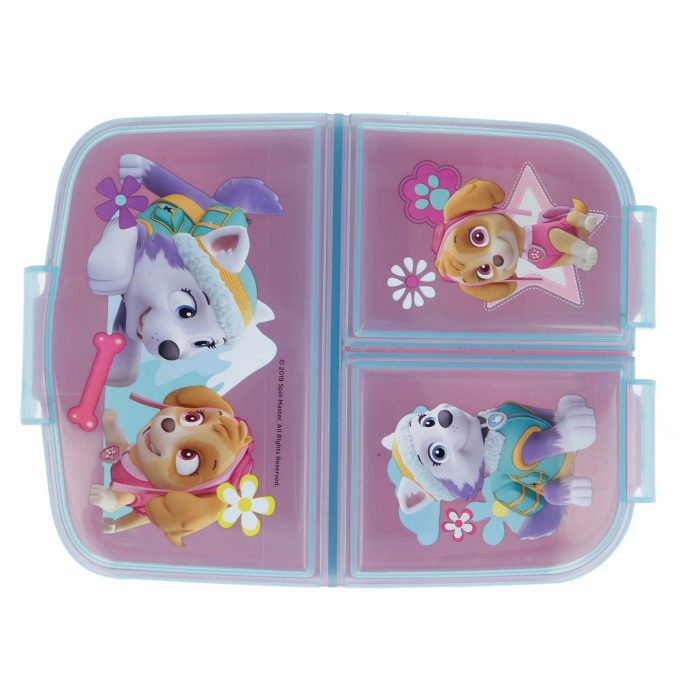 Lunchbox Paw Patrol Roze 3-vakken