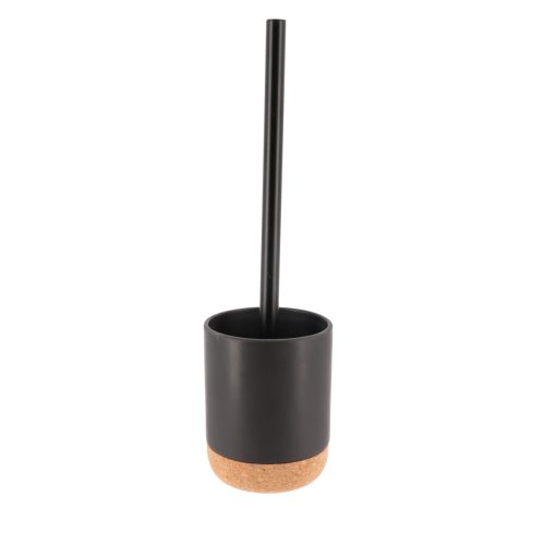 DOLOMIT AND CORK ROND TOILET BRUSH - BLACK/CORK