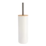 PS TOILETBORSTEL BAMBOO WITH BAMBOO COVER - WIT /BAMBOO