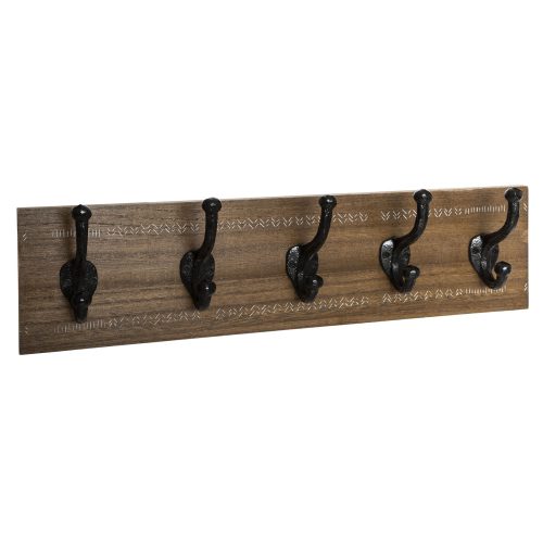 MDF 5 HOOKS COAT HANGER