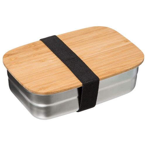 Lunchbox Roestvrij Staal + Bamboe 0,85 l