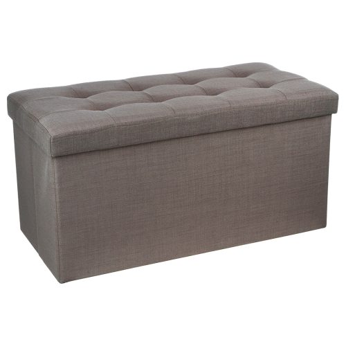 DBLE STORAGE FOLDABLE OTTOMAN