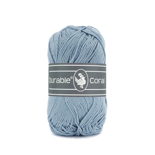 Durable breigaren katoen Coral Blauwgrijs 50g