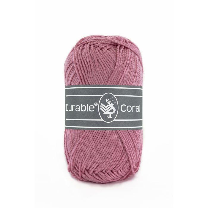 Durable breigaren katoen Coral Framboos 50g