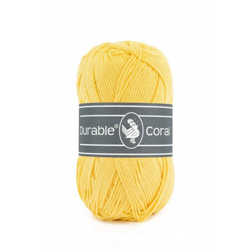 Durable breigaren katoen Coral Licht geel 50g