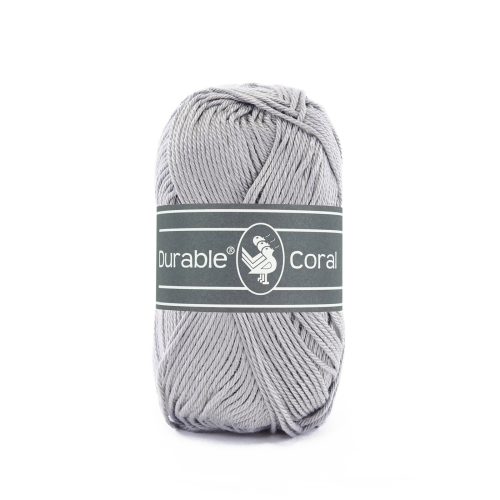 Durable breigaren katoen Coral Lichtgrijs 50g