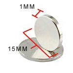 Magneten rond D15*1mm