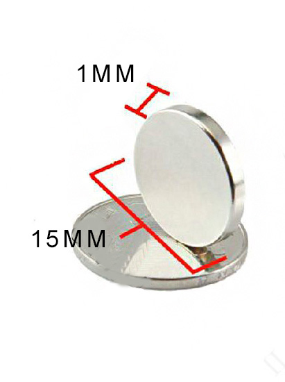 Magneten rond D15*1mm