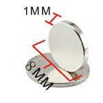 Magneten rond D8*1mm